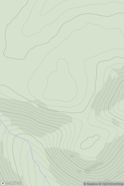 Thumbnail image for Corse Hill [The Glenkens to Annandale] showing contour plot for surrounding peak